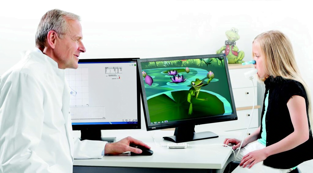Medikro software offers children incentive "Freddy the Frog" for successful spirometry and asthma management in children.